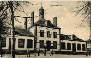 1910 Pontfaverger, Pont-Faverger; Mairie, Ecole des garcons et filles / town hall, boy and girl schools