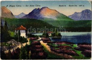 1922 Tátra, Magas-Tátra, Vysoké Tatry; Csorba-tó / Csorba-See / Strbské pleso / lake (EK)