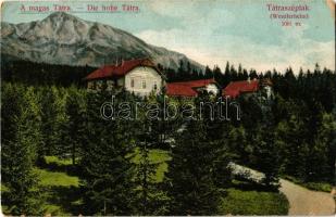 1909 Tátraszéplak, Tatranska Polianka, Westerheim (Tátra, Magas-Tátra, Vysoké Tatry); fürdőház. Divald Károly műintézete 1868-1908. / spa, baths (EK)