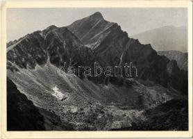 Tátra, Magas-Tátra, Vysoké Tatry; Terianské pleso (1947 m), Kriván (2496 m) / Terianszki-tó, Kriván / lake, mountain peak in the High Tatras. Fot. A. a J. Chytilovi (EK)