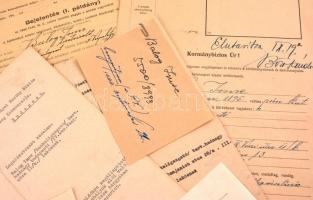 1944 Balogh Imre zsidó származású bankigazgató iratai, I. világháborús veterán (tart. hadnagy, III. ...