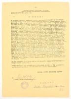 1944 Balogh Imre zsidó származású bankigazgató iratai, I. világháborús veterán (tart. hadnagy, III. ...