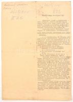 1944 Balogh Imre zsidó származású bankigazgató iratai, I. világháborús veterán (tart. hadnagy, III. ...