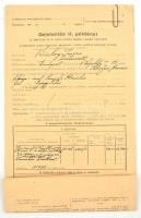 1944 Balogh Imre zsidó származású bankigazgató iratai, I. világháborús veterán (tart. hadnagy, III. ...