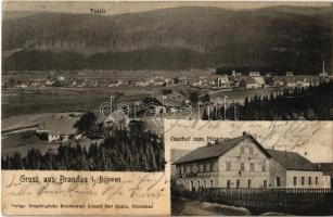 Brandov, Brandau i. Böhmen; Gasthof zum Hirschen / guest house, restaurant and hotel (fl)