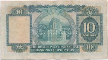 Hongkong 1972. 10$ T:III 
Hongkong 1972. 10 Dollars C:F