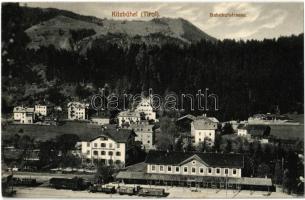 1916 Kitzbühel (Tirol), Bahnhofstrasse / railway station + K.u.K. Munitionskolonne der Hbt. No. 2