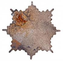 DN Zománcozott, aranyozott, ezüstözött Br vadász jelvény T:2- hátlapon ragasztásnyom / ND Enamelled,...