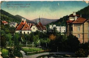 1916 Trencsénteplic, Trencianske Teplice; nyaraló telep / Villenviertel / villas, holiday resort (EB)