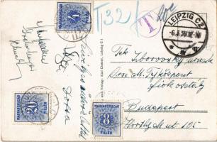 Leipzig, Reichsmessestadt, Marktplatz während der Messe, Untergrund Messhalle Markt / NSDAP (Nazi) f...