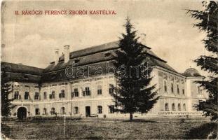 Zboró, Zborov; II. Rákóczi Ferenc kastély. Holénia Béla kiadása. Divald Károly Fia kiadása / castle (gyűrődés / crease)