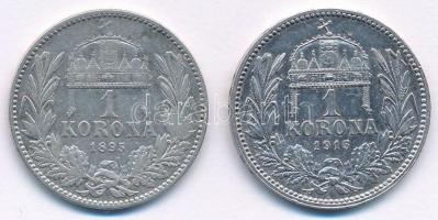 1895. 1K Ag "Ferenc József" + 1915. 1K Ag "Ferenc József" T:2,2-
Adamo K5, K5.1