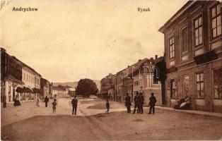 Andrychów, Andrichau; Rynek. Nakladem R. Neumanna / square, shop of Sowinski (EK)