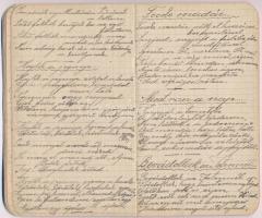 1919 Balogh Imre, zsidó származású hadnagy noteszfüzete, benne versekkel, írásokkal, San Damiano d&#...