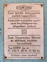 Retró diavetítő, jelzett, állítható lencsével, működőképes állapotban