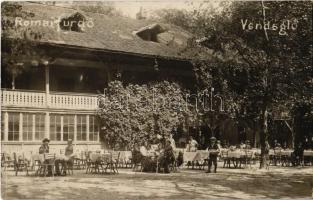 ~1923 Budapest III. Rómaifürdő, Római fürdő; vendéglő kertje. photo