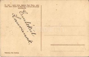 Budapest I. A vár legrégebbi háza, Kedvessy Ede üzlete és saját kiadása (Ez volt I. Lajos király ide...