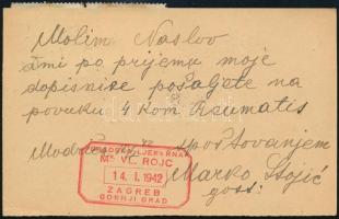 Croatia 1942 Horvátország 1942