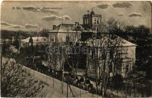 1915 Ógyalla, Ó-Gyalla, Stara Dala, Hurbanovo; M. kir. Meteorológiai obszervatórium. Fogyasztási Szövetkezet kiadása / Meteorological Observatory (r)