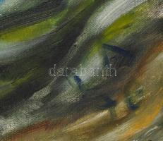 Ludwig Agyik (?-): Alakok (vázlat). Olaj, vászon, jelzett (a hátoldalán is), fa keretben, 40x48 cm