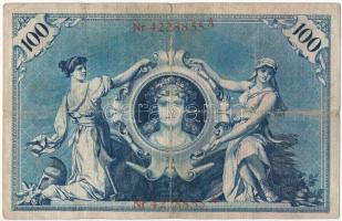 Német Birodalom 1903. 100M T:III,III- 
German Empire 1903. 100 Mark C:F,VG