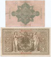 Német Birodalom 1908. 50M + 1910. 1000M T:III,III- German Empire 1908. 50 Mark + 1910. 1000 Mark C:F...