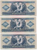 1969. 20Ft (3x) T:II
Adamo F15