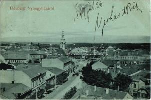 1899 Nyíregyháza, holdfényes látkép (EK)