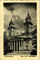 1941 Szatmárnémeti, Satu Mare; Római katolikus székesegyház / cathedral (ragasztónyom / glue marks)