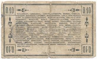 Franciaország / Péronne régió 1915. 10c "Bon de Guerre de la Région de Péronne" papír hábo...