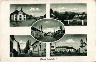 1944 Élesd, Alesd; mozaiklap / multi-view postcard (EK)