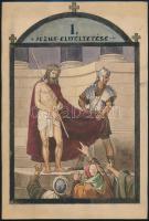 Tary Lajos (1884-1972): Jézus keresztútja (14 stáció terve).  Akvarell, ceruza, papír. Mind jelzett,...