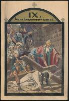 Tary Lajos (1884-1972): Jézus keresztútja (14 stáció terve).  Akvarell, ceruza, papír. Mind jelzett,...
