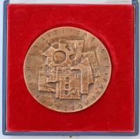 DN "BÁNKI DONÁT / GÉPIPARI MŰSZAKI FŐISKOLA BUDAPEST" Br emlékérem díszdobozban (108mm)  T...