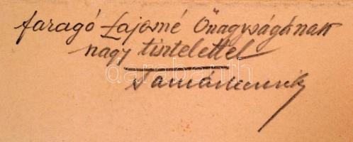 Rudnay Gyula (1878-1957): Főúri lakoma. Színezett rézkarc, papír, jelzett. Lap alján ajándékozási so...