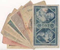 Német Birodalom 1914. 2M + 5M (2x) + 20M + 1917. 5M + 1915. 20M + 1918. 20M + 1M T:III-IV 
German E...