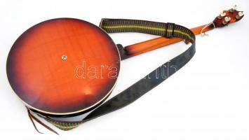 Musima bendzsó működő, jó állapotban nyakpánttal. 98 cm