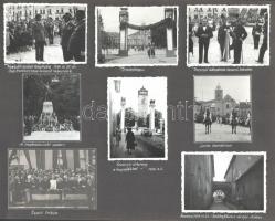 1939 A rozsnyói Kossuth szobor visszaállítása, leleplezése, és a felavatási ünnepség fotói, és további fotók Rozsnyóról, 1939. márc. 15-1939. okt. 1., feliratozva, 7 albumlapon 63 fotó, néhány máshol készült fotóval (München (1db), Heidelberg (2db), Vác (1db), Majdanka (1db), Szádelői menedékház (1 db),Budapest (8db)), két albumlapon kivágással, 6x8 cm és 7x6 cm közötti méretben