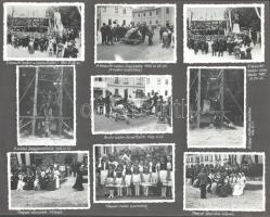 1939 A rozsnyói Kossuth szobor visszaállítása, leleplezése, és a felavatási ünnepség fotói, és továb...