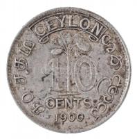 Ceylon 1900. 10c Ag "Viktória" T:2 ph.
Ceylon 1900. 50 Cents Ag "Victoria" C:XF...