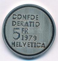 Svájc 1979. 5Fr Cu-Ni "Albert Einstein születésének 100. évfordulója" T:PP Switzerland 197...