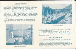 cca 1930 Budapest, Szent Lukács Gyógyfürdő és Nagyszálloda ismertető prospektus