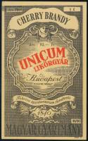 Unicum Likőrgyár Cherry Brandy címke