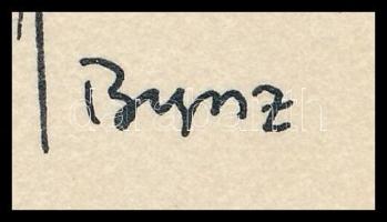 Byssz Róbert (1893-1961): Így lett úr Janikából. Tus, papír, jelzett. Hátoldalán Szabad Hazánkért bé...