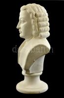 J. S. Bach máz nélküli kerámia büszt. 25 cm