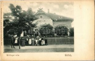 1919 Siófok, Wolfinger villa (Jenny Lak). Ellinger Ede fényképész kiadása