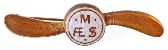 ~1911. "MAESZ (Magyar Aero Szövetség)" zománcozott Br jelvény (11x42mm) T:2 / Hungary ~1911. "MAESZ (Hungarian Aero Association)" enamelled Br badge (11x42mm) C:XF