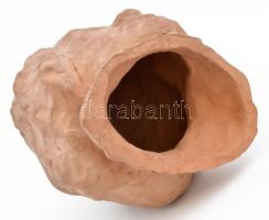 Jelzés nélkül: Férfi fej. Agyag. 17 cm