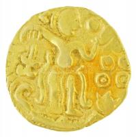 Ceylon ~990-1070. Kahavanu Au "Chola hódítás időszaka" (4,43g/20mm) T:2- 
Ceylon ~990-107...
