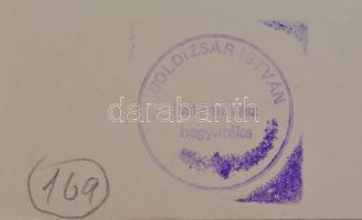 Boldizsár István (1897-1984): Tanya gémeskúttal. Rézkarc, papír,  hátoldalán hagyatéki pecséttel. 13...